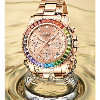 Ladies Colored Diamond Watch